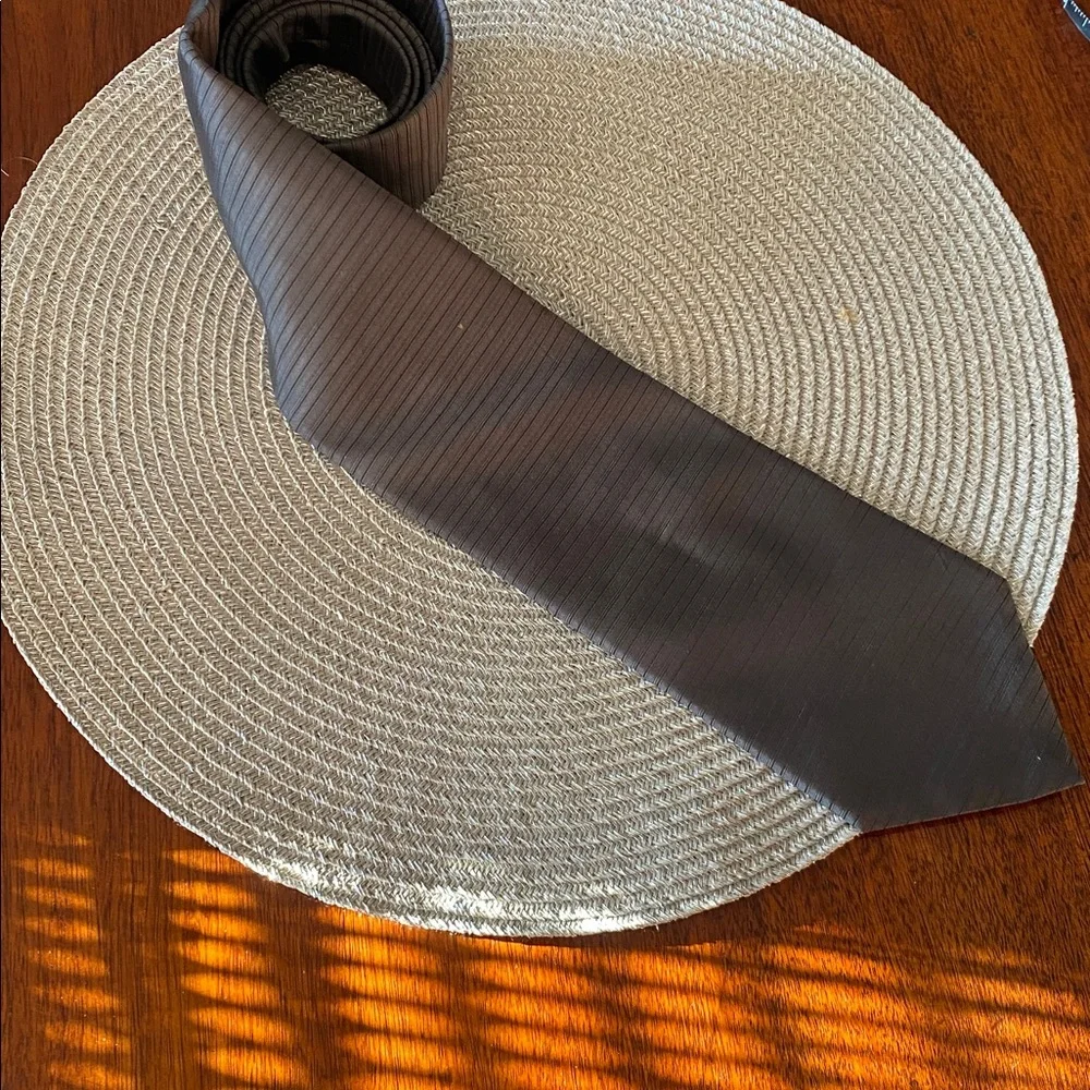 DKNY Charcoal Striped Men's Tie